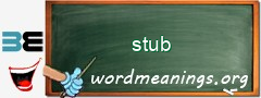 WordMeaning blackboard for stub